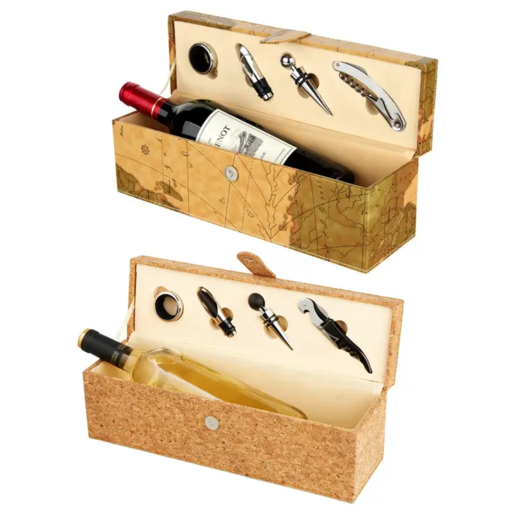 Ensemble de vin de Cork Single PU