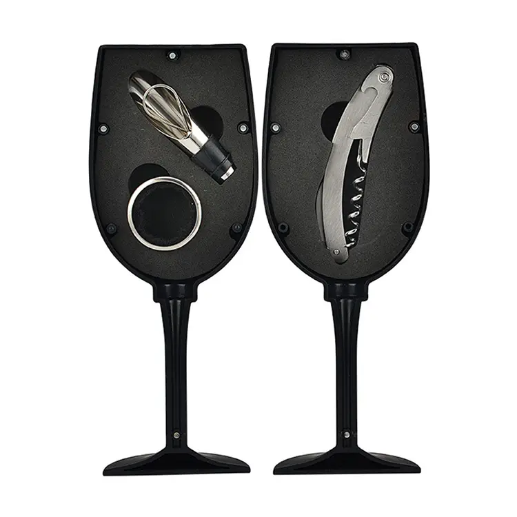 Ensemble de vins en plastique de forme en forme de tasse