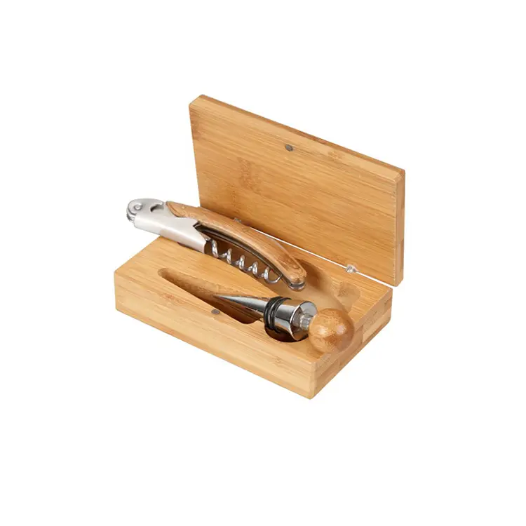 Tool cadeau Bamboo Wine Set